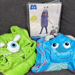 FAMILY SET Disney Monsters Inc. Kids Costume Set - Green and Blue